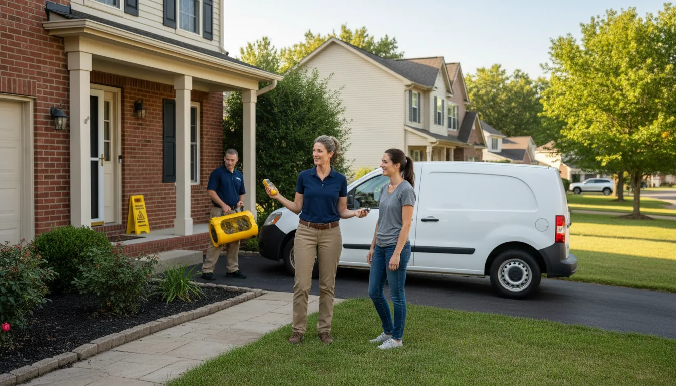 Residential water damage restoration in Summit Argo, IL